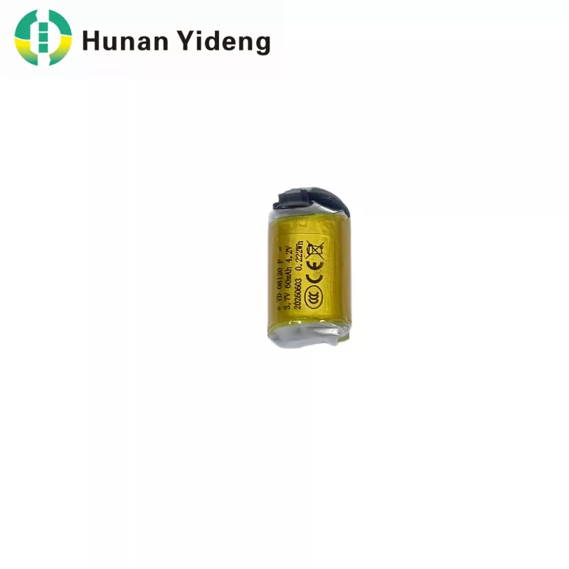 08120 3,7V 60mAh Li Polymer Cylindrisk Batteri