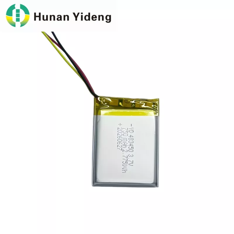 3,7V 750mAh 483447 Lille Lithium Polymer genopladeligt Lipo-batteri med høj kapacitet