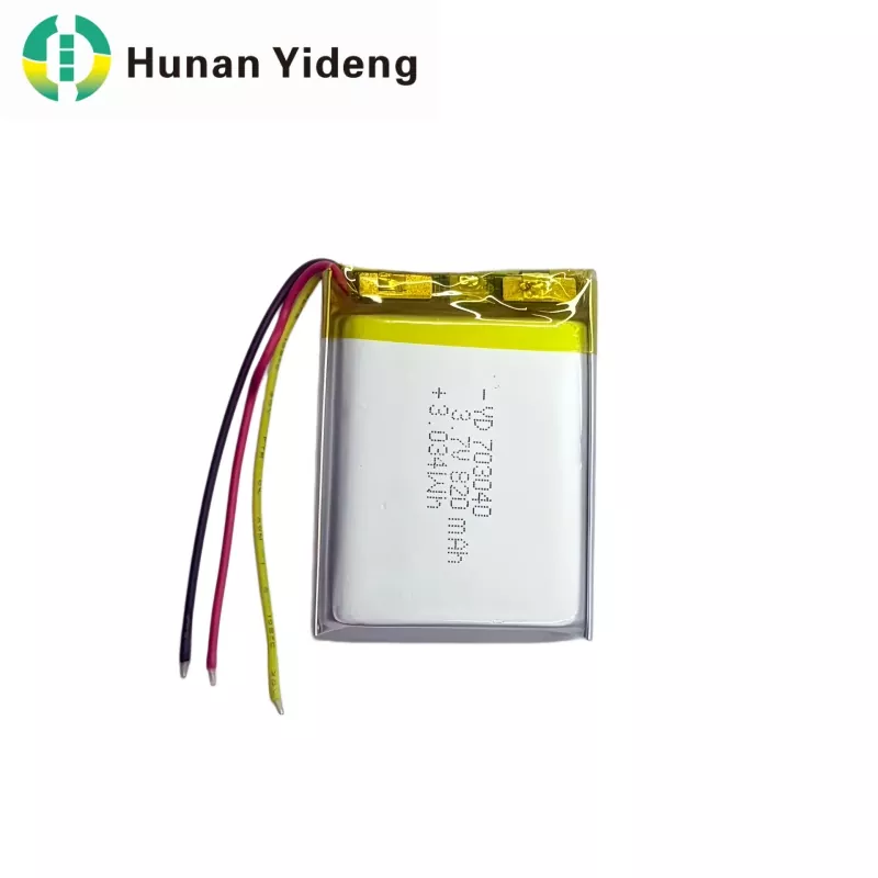 703040 3,7V 820mAh Tiny Prismatic Batteri